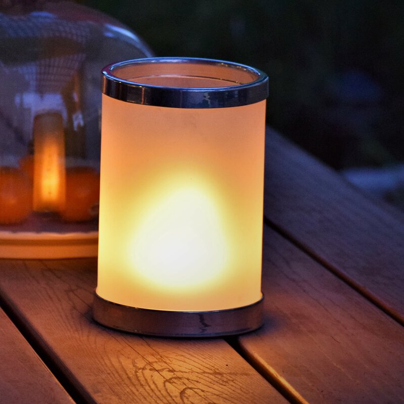 HoogaLife Rechargeable Battery Powered LED Outdoor Table Lamp | Wayfair